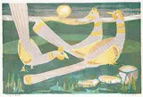 Night Birds #28/50 by John Harold Thomas Snow, 1979, colour lithograph on paper, sold Nov 2004