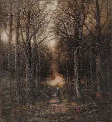 William Edwin Atkinson, Through the [Woods], 1925, oil on canvas