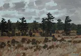 Bruno Bobak, Untitled - Stormy Pasture