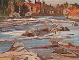 Ralph Wallace Burton, Farmer's Rapids, Que., 1962, oil on wood board
