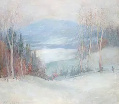 Alberta Cleland, Untitled - Laurentian Winter, 1930, oil on canvas