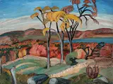Ruth Mary Eliot, Untitled - Majestic View, oil on wood board