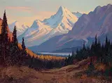 Roland Gissing, Sunset - Kootenay River