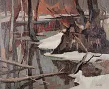Hilton Macdonald Hassell, Late Winter, Beaver Pool