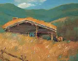 Wang Kui, Peaceful Retreat, oil on canvas