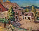 Arthur Lismer, Old Mill, Baie St. Paul, oil on canvas