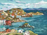 Henri Leopold Masson, Untitled - Newfoundland Village Scene