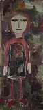 Janet Mitchell, Untitled - Girl with Red and Black Jumper