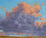 William James Parker, Thunderhead and Canola Field, 2002, oil on canvas
