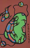Norval Morrisseau, Four Directions 2-4, 1979, acrylic on canvas