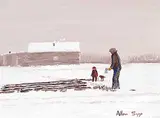 Allen Sapp, The Man Chopping Wood for the House