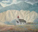 W. P. Weston, The Lonely Church, Spences Bridge, oil on canvas