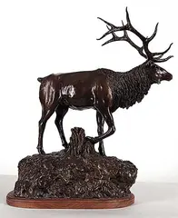 Willard Morin, Wapiti #2/30, 1979, bronze sculpture