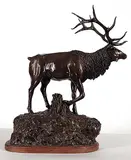 Willard Morin, Wapiti #2/30, 1979, bronze sculpture