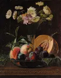 Untitled - Floral Still Life by Sebastiaan Theodorus Voorn Boers, oil on canvas, sold Apr 2004