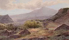 James Thomas Watts, Untitled - After the Spring Rain, watercolour on paper