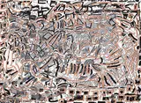 Jean Paul Riopelle, Untitled - Abstract in Silver, Gold and Black #25/50, 1987, colour etching and relief on paper