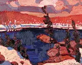 Garth Armstrong, Untitled - Cottage Country, oil on wood board