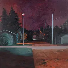 W. Daniel Bagan, A Common Nocturne #9, 1990, oil on canvas