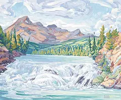 Bill Burns, Near Jasper Icefields Parkway, oil on canvas