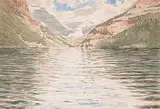 Victor Coverley-Price, Untitled - Lake Louise, 1931, watercolour on paper