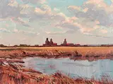 Mannie Gonsalves, Prairie Landscape with Water