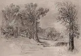 Eliza Pratt Greatorex, Arch Brook on the Old Riker Estates, East River & 75 St. N.Y in 1869 #1st proof, etching on paper