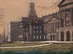 Osgoode Hall and Canada Life, Toronto by Nicholas Hornyansky, colour etching on paper, sold Apr 2004