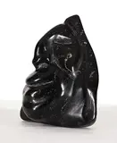 Towkie Maniapik, Untitled - Face, 1950, dark green stone sculpture