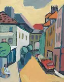 Wesley Fraser Irwin, Paris Street, acrylic on hard board