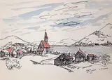 Janet Mitchell, Native Village across from Chase, B.C.