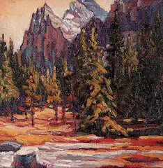 Audrey Pfannmuller, Across the Meadow, oil on canvas