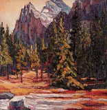 Audrey Pfannmuller, Across the Meadow, oil on canvas