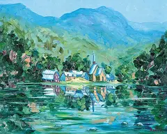 Claude Rollin, Petite Riviere, St. Francois, Charlevoix, Quebec, oil on canvas
