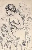 Pierre-Auguste Renoir, Baigneuse Debout a Mid Jambes