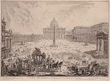 Giovanni Battista Piranesi, Veduta della Basilica, e Piazza di S. Pietro in Vaticano