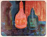 Bottles #10/26 by John Harold Thomas Snow, colour lithograph on paper, sold Apr 2004