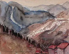 Jori Smith, St. Martin, 1980, watercolour on paper