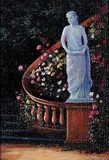 Joan Hall Staseson, Garden Statue, 2003, oil on canvas