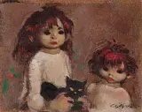 William Arthur Winter, Children with Cat