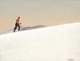 Eric Aldwinckle, Untitled - Skier, 1942, oil on wood board