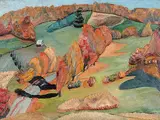 Ruth Mary Eliot, Autumn Leaves, 1935, oil on wood board