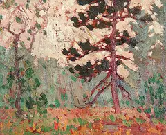 A. Y. Jackson, Untitled - Christian Island, 1920, oil on wood panel