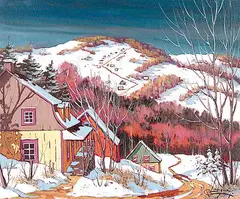 Fin Mars by Claude Langevin, oil on canvas, sold Nov 2003