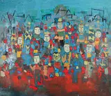 Janet Mitchell, Untitled - Bustling City
