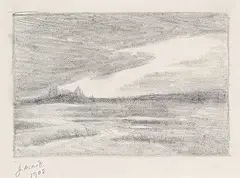 J. E. H. MacDonald, Untitled - Landscape, 1908, graphite on paper