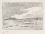 J. E. H. MacDonald, Untitled - Landscape, 1908, graphite on paper