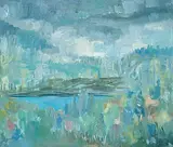 Janet Mitchell, Untitled - Blue Landscape