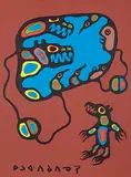Norval Morrisseau, Four Directions 4-4, 1979, acrylic on canvas