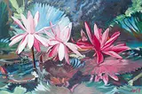 Gabor L. Nagy, Tropical Red, 1993, oil on canvas